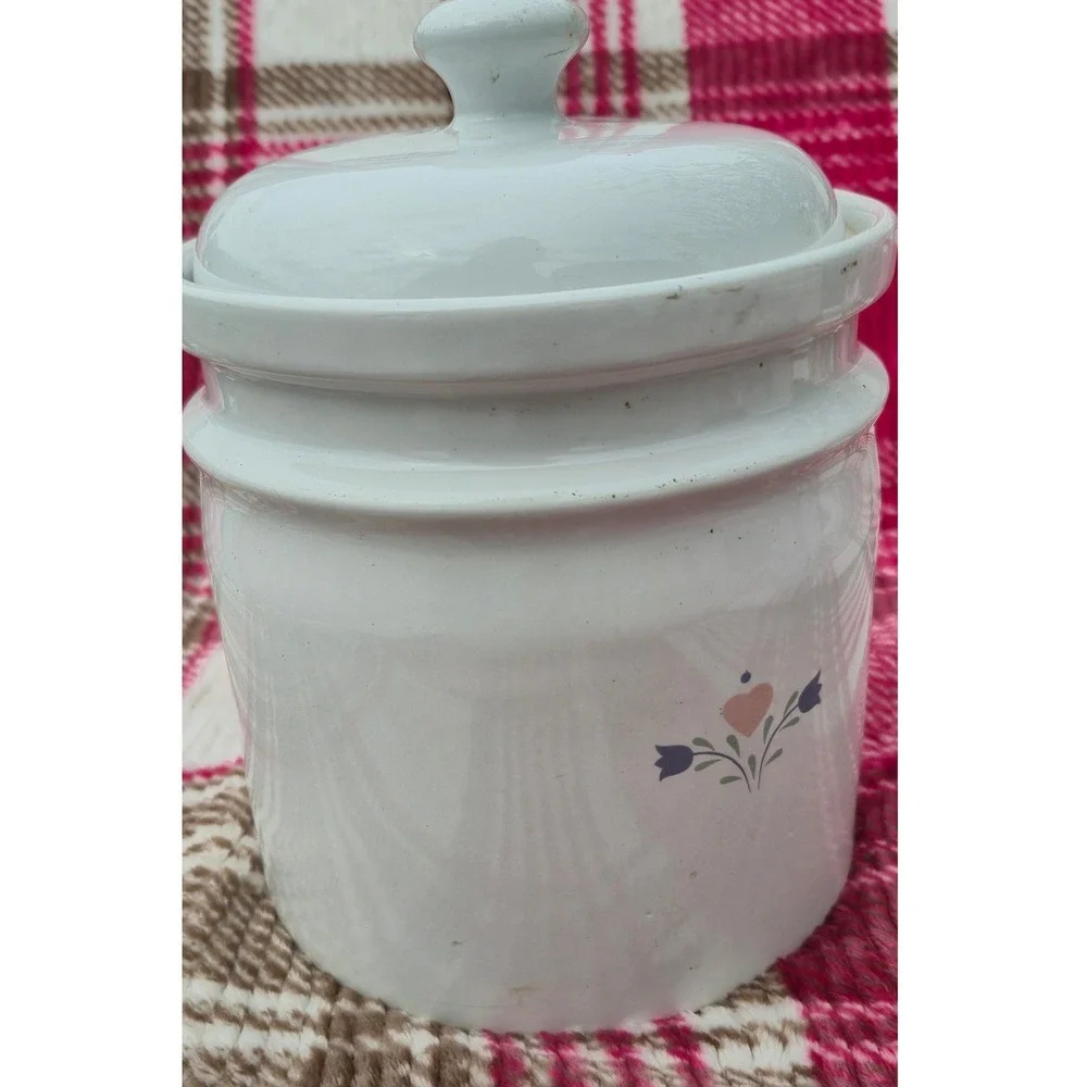 Vintage Paul Marshall Country Home Swan Ceramic Canister Jar with‎ Lid White